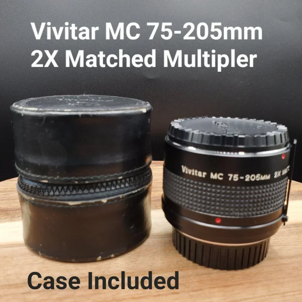 Vivitar MC 75-205mm 2X Matched Multiplier Lens